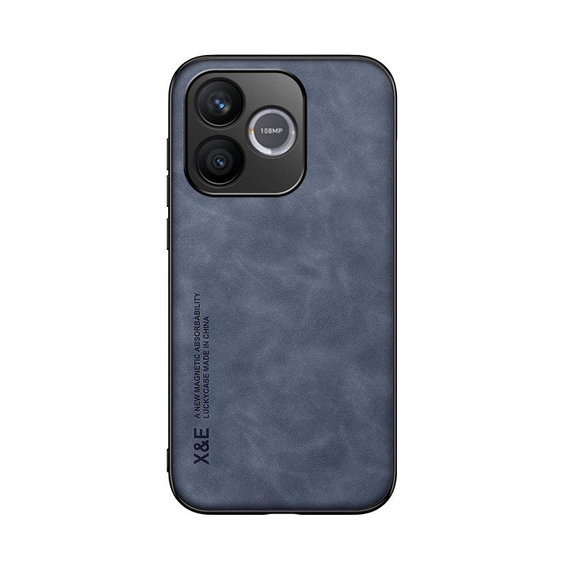 For Honor 600 Lite Case PU Leather Car Magnetic Holder Silicone Case For Honor 600 Lite Built-in Iron Protection Phone Cover