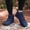 Snow Boots Women Men Sneakers Barefoot Waterproof Winter Warm Running Shoes Non-Slip High-top Padded Hiking Ankle Shoes 2024