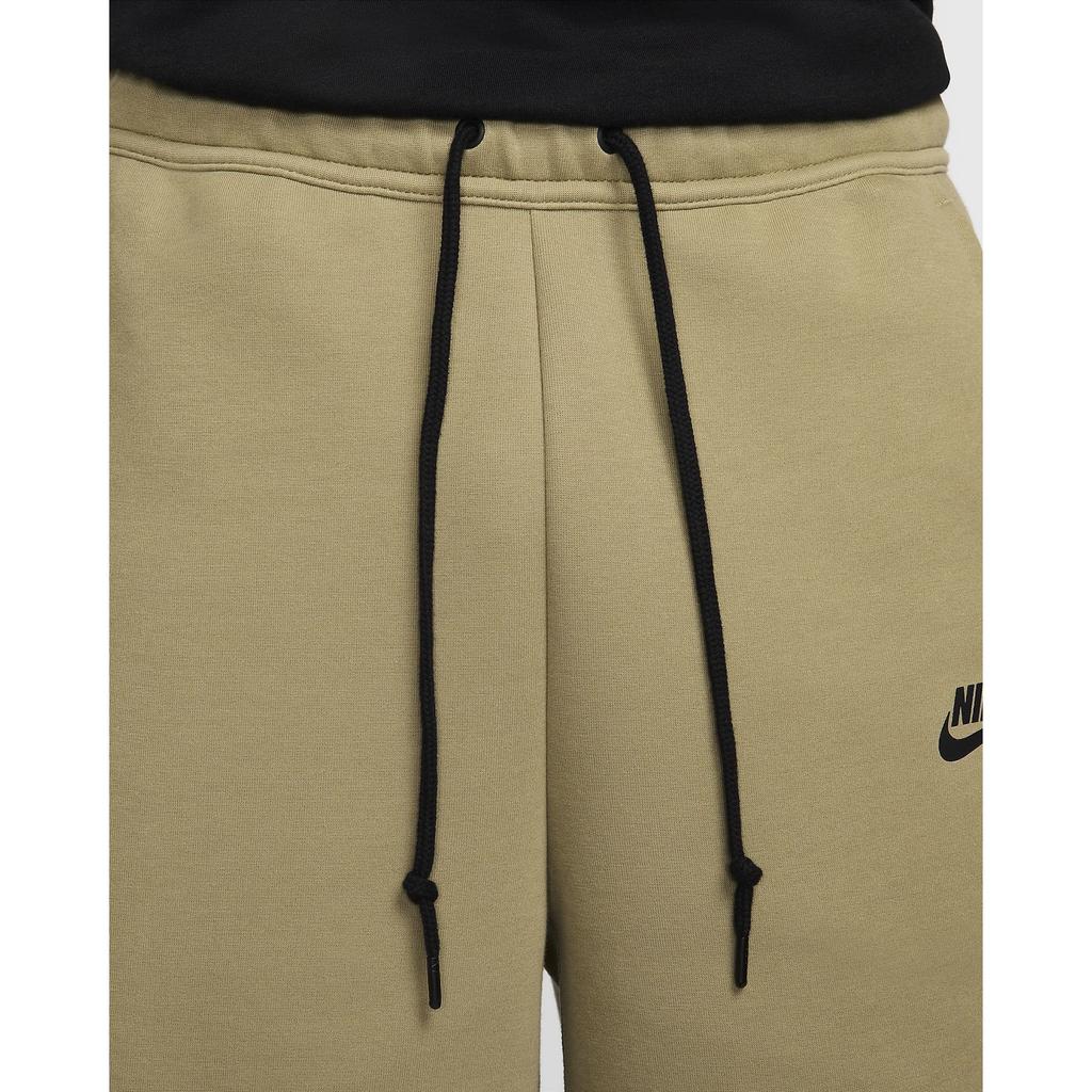 Nike Sportswear Tech Fleece Solid Color Brand Logo Embroidery Outdoor Sports Elastic Waist Mid Rise Five Point Casual Shorts Men Shorts FB8171-276