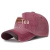 ZHENYUEQI Men's Washed Baseball Cap with Embroidered 'M'