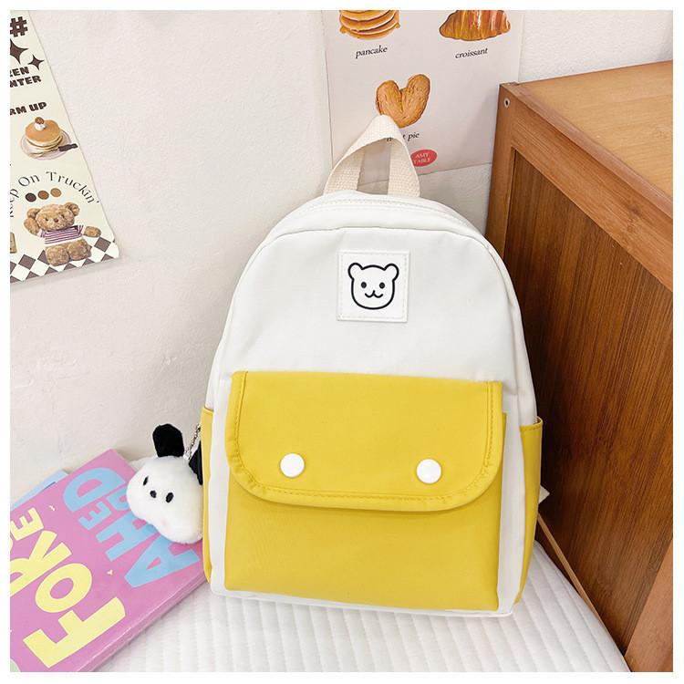 Cute And Simple Nylon Backpack For Kids 2024 Large Capacity School Bag For Boys And Girls