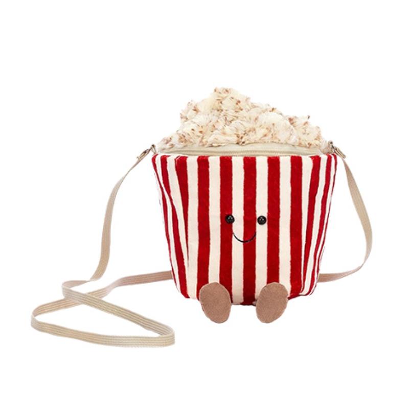 Jellycat Fun Items Series Popcorn Bag Cute Doll Plush Doll 19cm Height