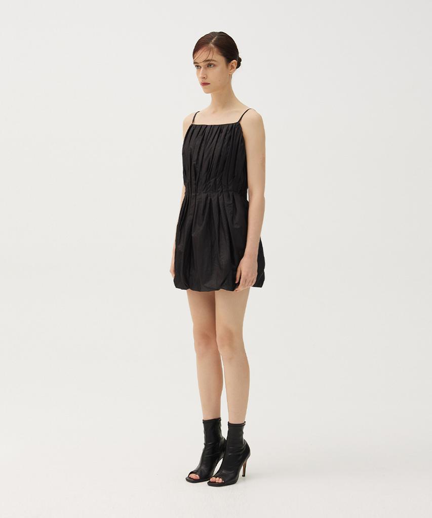 Meuameu Balloon Banding Mini Dress