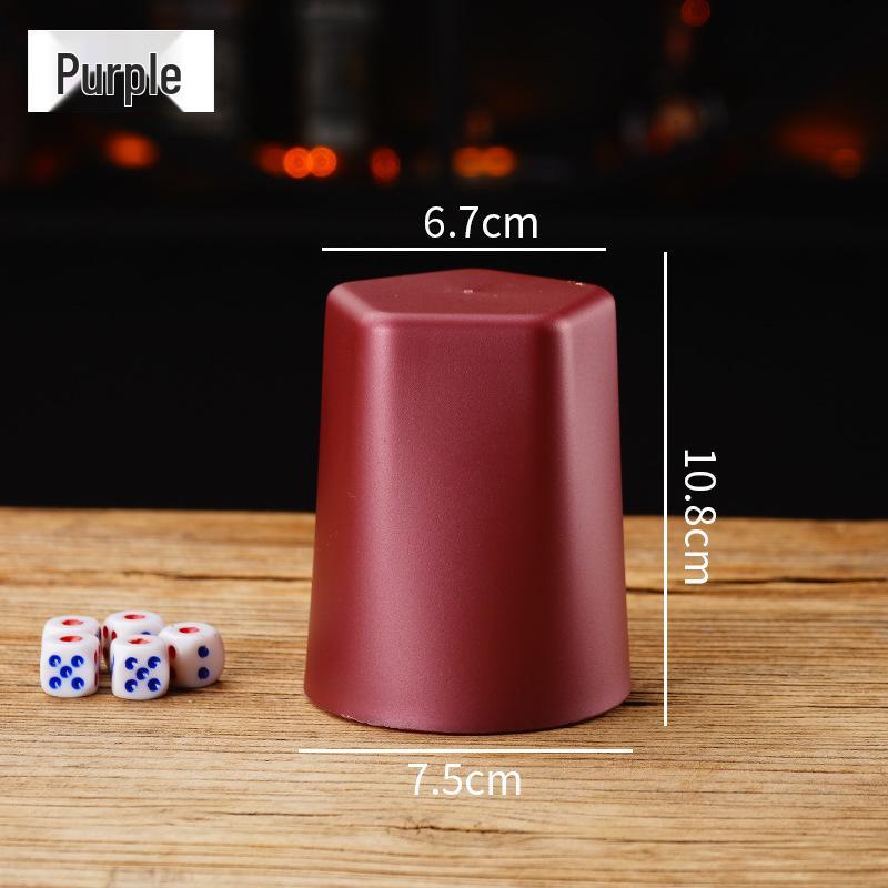 Five-Pointed Dice Cup: Frosted, Durable Shaker for Bars, KTVs, Nightclubs, and Taverns.