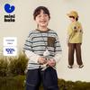 Mini Balabala Boy's Faux Two-Piece Color Block Long Sleeve T-shirt