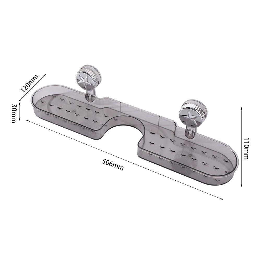 Suction Cup Faucet Organizer No Drilling Sponge Towel Holder Bathroom Wash Shelf  Kitchen Sink