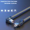 Cat5e Networking Cord with Angled RJ45 Connectors Flexible Cat5e Ethernet Networking Cable for Tight Space Electronics
