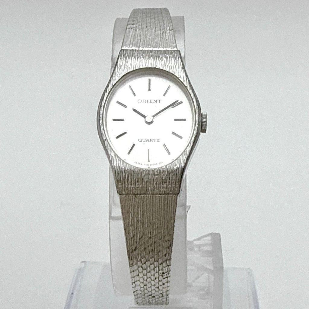 Used C180 [Working/Antique/Battery Replaced] ORIENT Orient Quartz Bracelet Type Ladies Watch