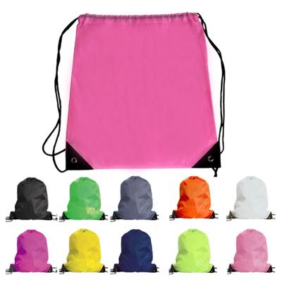 Bolsa Esportiva à Prova d'Água para Academia Saco com Cordão Esporte Fitness Viagem Mochila para Exterior Sacolas de Compras Sacolas para Natação Basquete Yoga