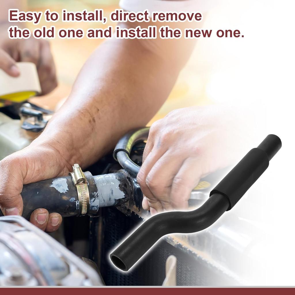 1 Pcs Radiator Coolant Hose for Toyota Camry 3.0L 1995-2003 Upper Heater Hose No.1657120020 Black Rubber