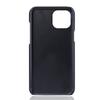 For iPhone 15 Calf Texture Phone Case PU Leather Coated PC Shockproof Cover