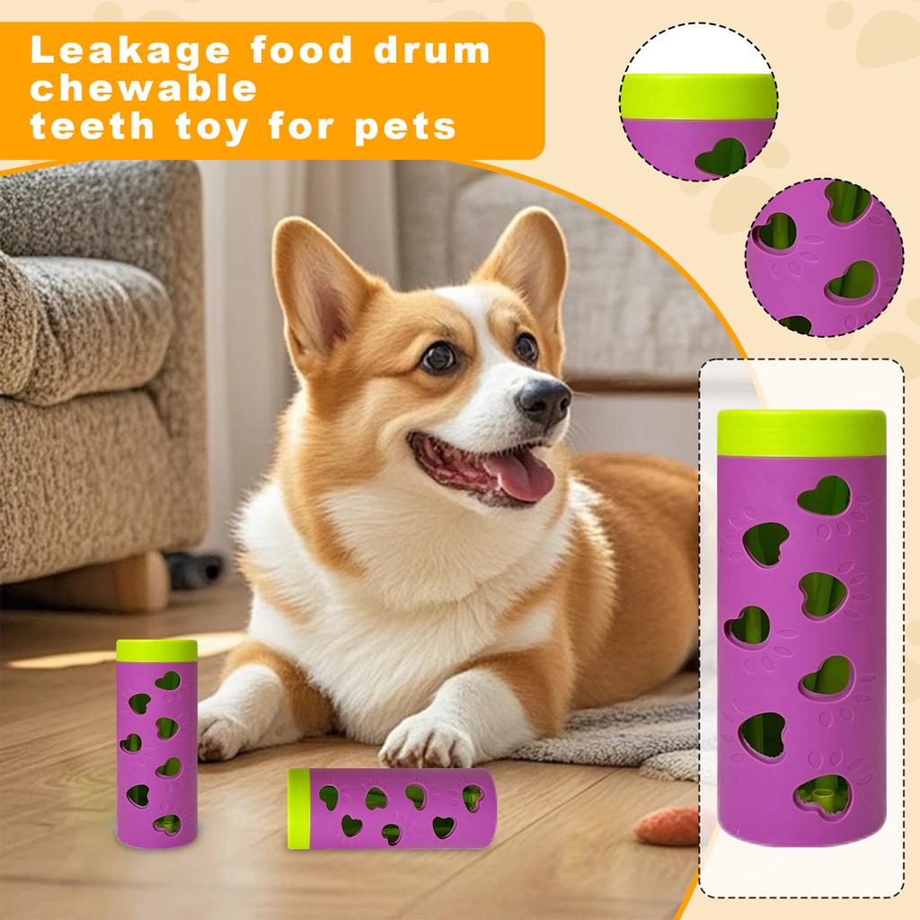 Interaktives Hunde-Spender-Rollspielzeug - Langsamfutter-Kauspielzeug für gesunde Ernährung, Langeweile-Abbau & mentale Stimulation