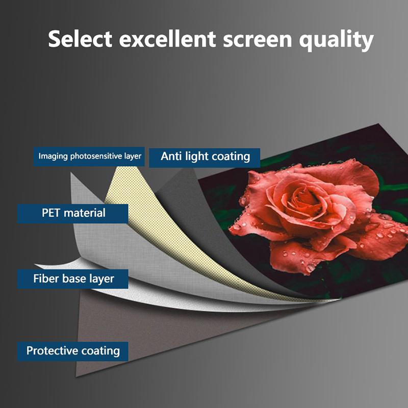 Portable Projector Screen 60/72/80/92/100/120 Inch 16:9 Anti-Light Projection Reflective Cloth For Home Cinema Outdoor Office
