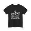 Cyclist T-shirt Tops Tees Unisex | Bicycle Shirt | Raccoon Father Riding Bicycle with Daugther