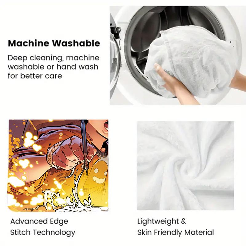 Monsters Unleashed 2D Flat Pattern Flannel Blanket High quality All Seasons Warmth and Comfort Perfect for Christmas Gifts.AMT261020122