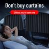 Sliding Car Sunshade Curtains for Rear Seats - Track Type, Sun Protection, Privacy for Small Car Windows