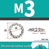 Iron Serrated Locking Washer Set with Anti-Loosening Shims
