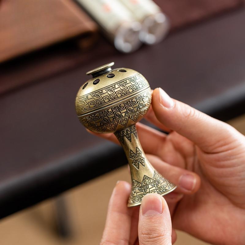Charcoal Incense Burner Metal Incense Censer Home Decor Sculptures For Relaxation Meditation Yoga Room Hotel Patio Ceremony