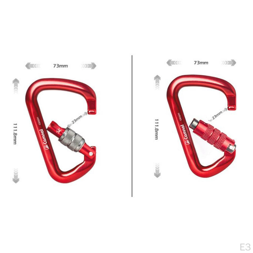 28KN Screw Locking Carabiner Climbing Equipment