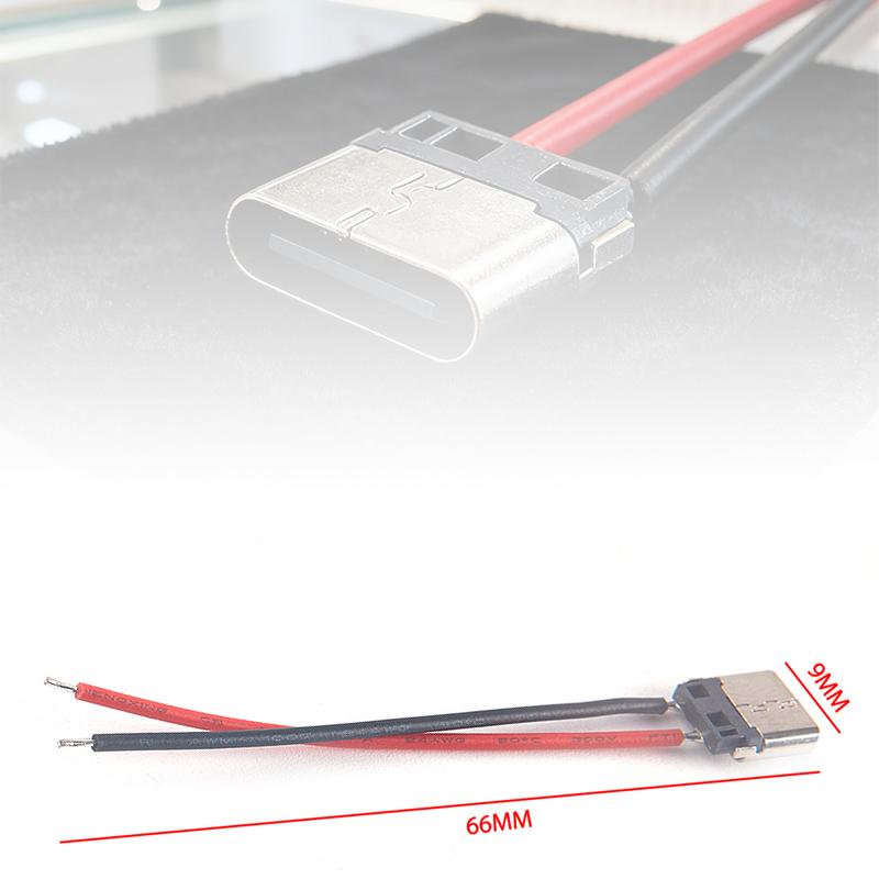 5pcs USB Type-C 2P Welding Wire Female Connector Cable For Mobile Phone Charging