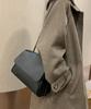 Women's Korean-inspired Shoulder Bag, Simple Square Design, Small Mini Shoulder Bag, Synthetic Leather (black)