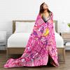Gloomy Bear Blanket Kawaii Super Warm Pattern Plush Bedding Throws For Bedroom Travel Flannel Bedspread Bed Cover