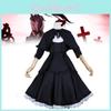 Puella Magi Madoka Magica Akemi Homura Cosplay Kleid aus Polyesterstoff für Anime Rollenspiele