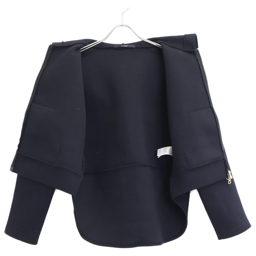 Munich  [Excellent Condition/25 Stainless Steel] MN251U03 Cardboard Knit Cropped Zip-Up Hoodie Jacket OS blackUsed