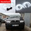 For BMW E53 X5 2000 2001 2002 2003 Premium Super Bright White 3528 SMD LED Angel Eye Kit Daytime Running Light DRL