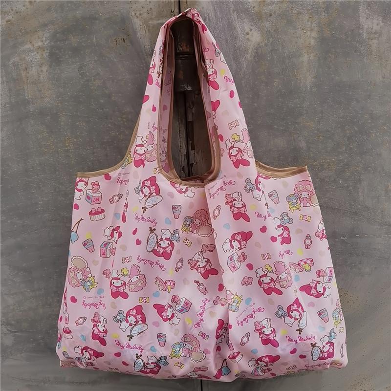 Eco-friendly Foldable Shopping Bag – Japanese & Korean Cartoon Design, Portable and Sturdy