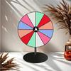 1Pcs Acrylic Color Roulette Wheel Tabletop Prize Wheel Dry Erase Spin Wheel Spinner Game Heavy Duty Editable Spin Wheel