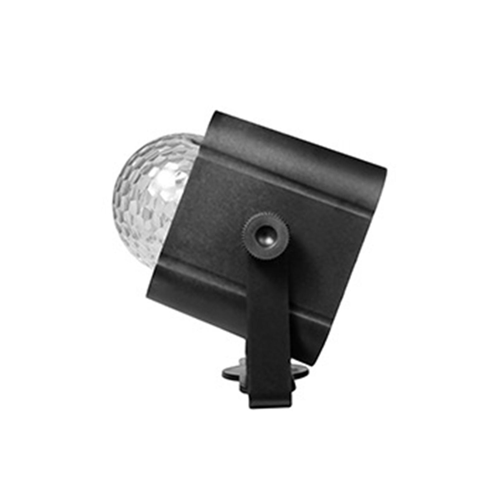 

LED Stage Light, Sound Activated Party Light, Dual Head Disco Ball Lights + Pattern Projector Light + Blacklight + LED UK Version