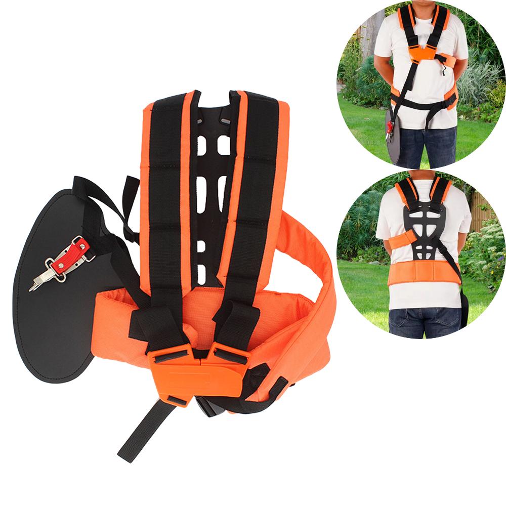Lawn Mower Harness Strap Adjustable Grass Trimmer Strap Double Shoulder Strap Labor Saving Strimmer Mower Shoulder Strap