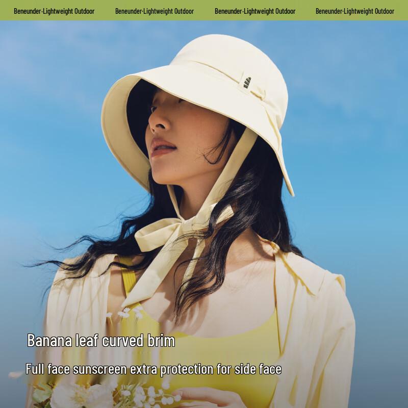 Beneunder Ribbon Sun Protection Fisherman Hat