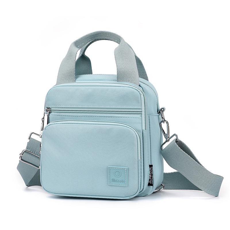 Women's Multifunctional Nylon Backpack Solid Color Shoulder Bag Crossbody Bag Commuter Handbag