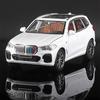 1:24 Scale BMW X5 Alloy Diecast Model SUV Sound & Light Pull Back Toy Home Interior Decoration Collection Present for Children