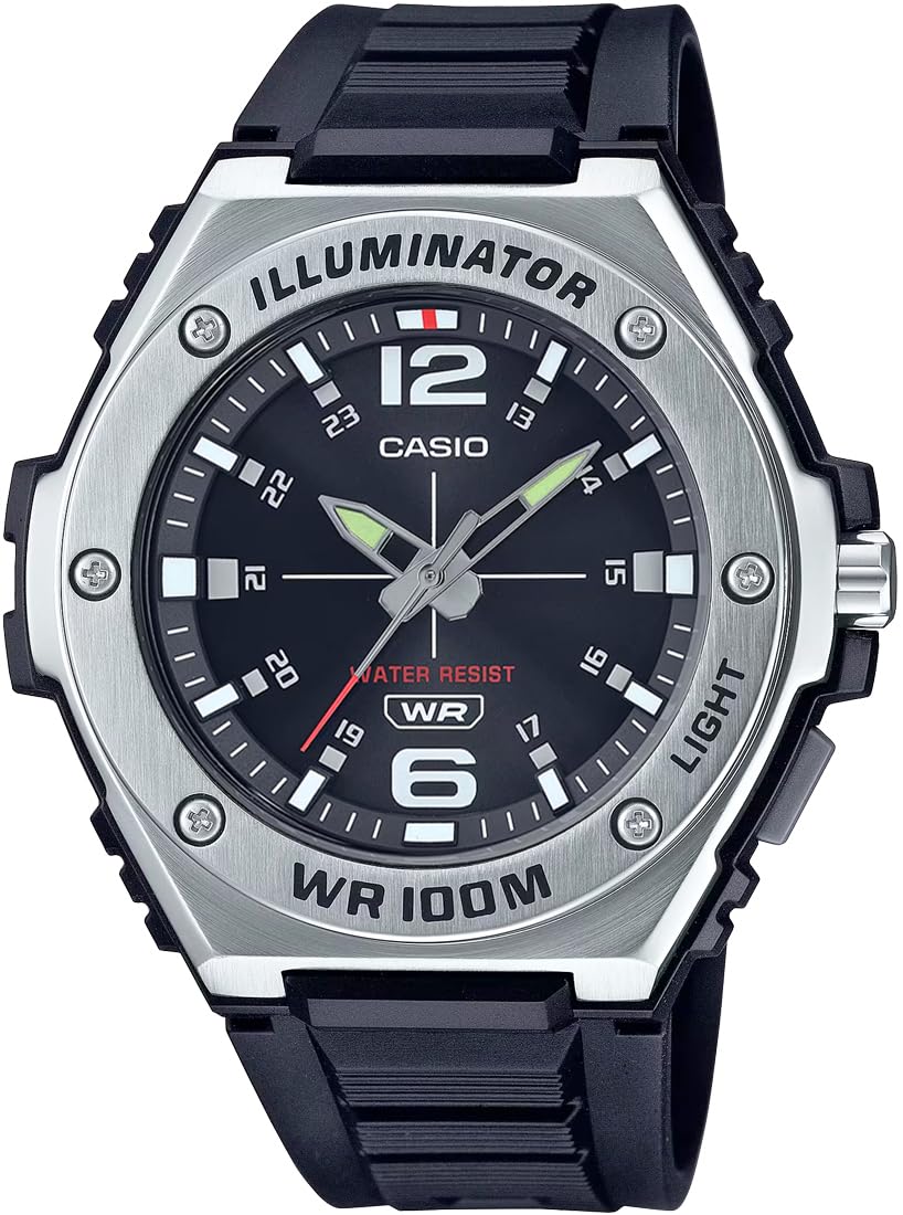 

Casio Standard Analog Quartz Watch with LED International Model MWA-100H-1AV Men s Light, Black, [Used]