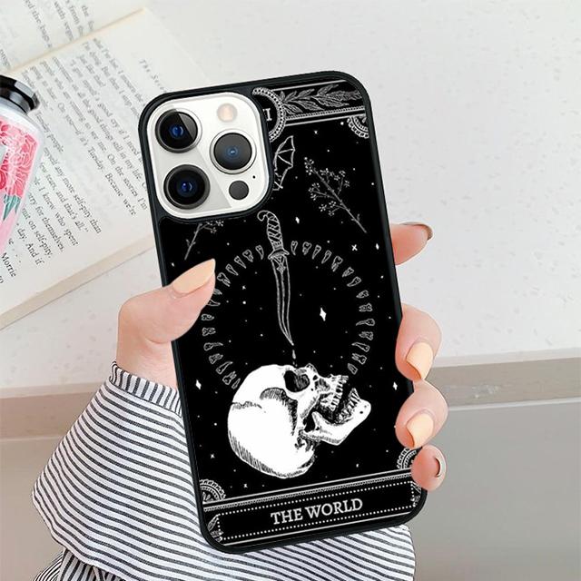 Witches Moon Tarot card Phone Case For iPhone 17 Air 16 15 14 plus 12 13 Pro max Soft Bumper Shell Cover coque
