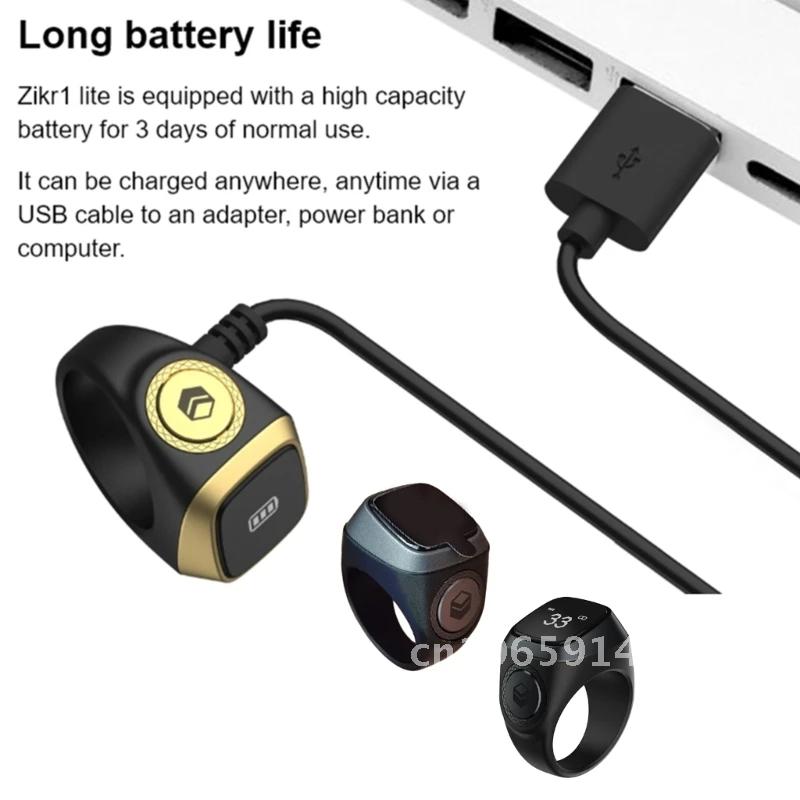 Electronic Digital Tasbih Tally Counter with Prayer Counter Tasbeeh Finger Counter Counter Prayer Reminder Time
