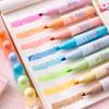 4Pcs Cute Bear Glitter Highlighter Set Large Capacity Pastel Markers for Journaling Notes Smooth Quick-Dry Fun School Supplies for Kids Students