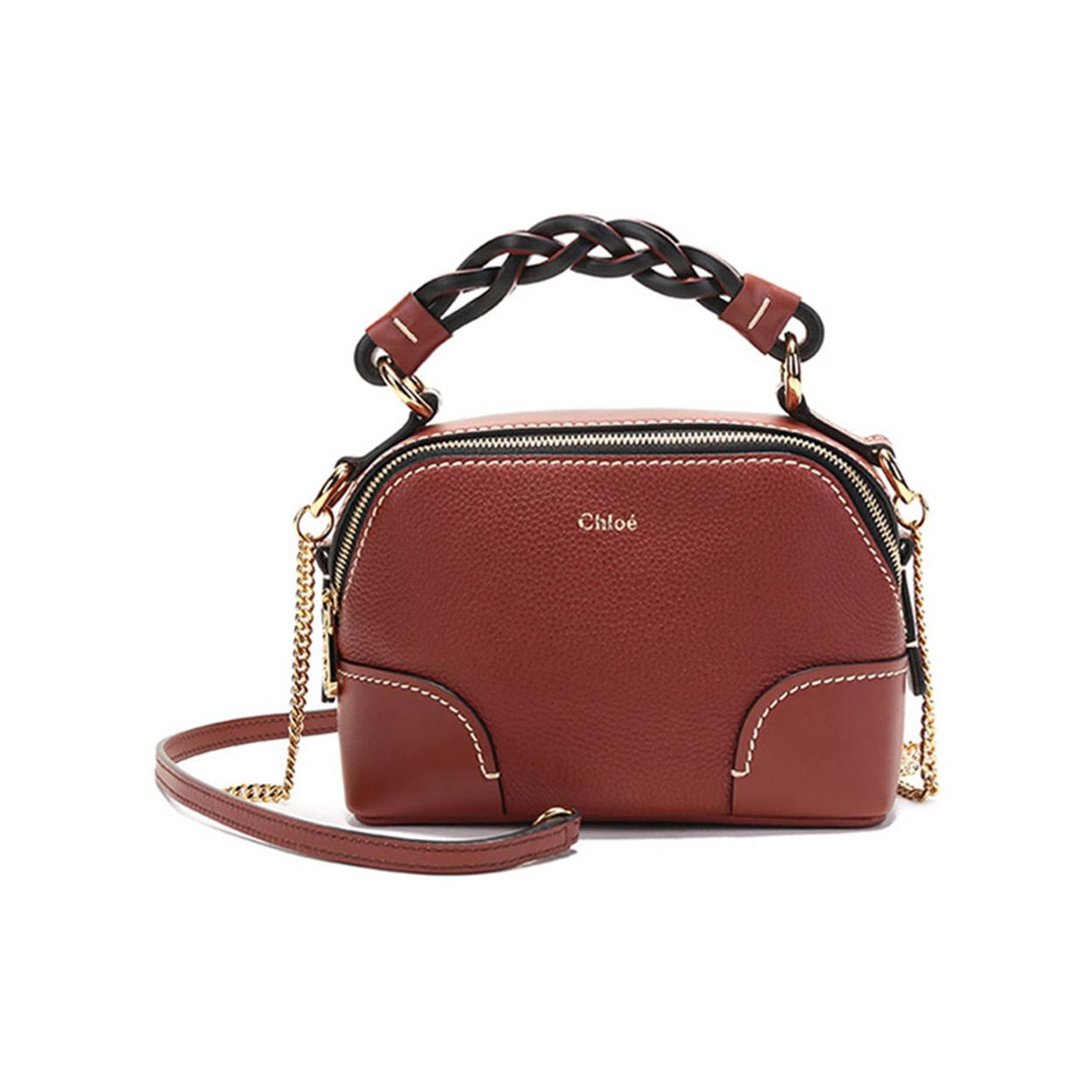 

Новые сумки Chloe Chloé из коровьей кожи, портативная сумка кроссбоди, мини-сумка на плечо, женская, рыжая CHC20WS362C6227S 17.0*7.1*13.0CM