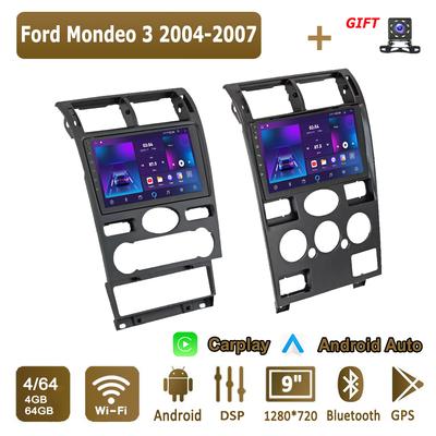 Android Carplay Autorádio Pro Ford Mondeo 3 2004-2007 Multimediální Přehrávač Hlavní Jednotka Stereo GPS Navigace BT WIFI 4+64GB