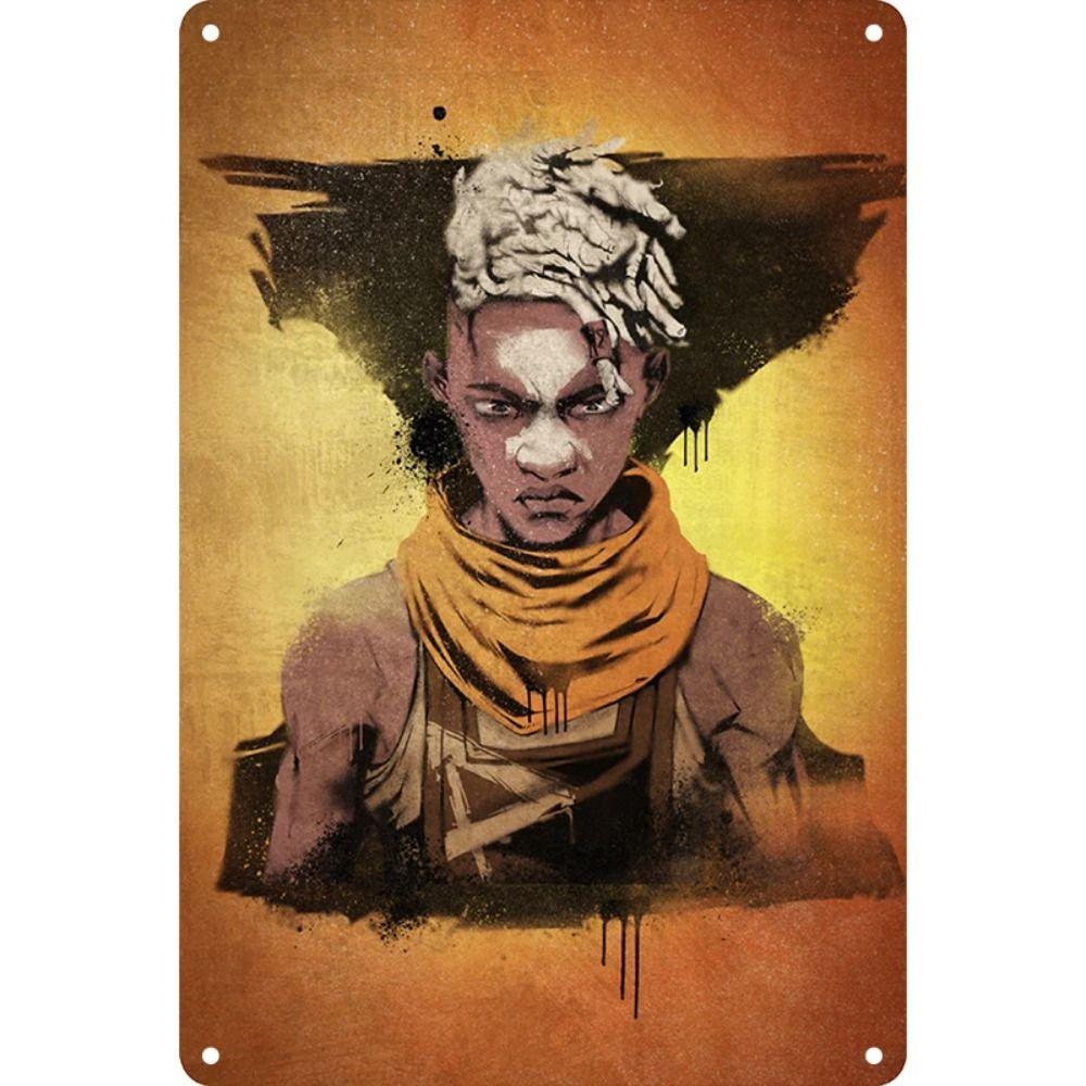 Retro Metal Sign Wall Decor 20x30 cm Punk Abstract Art for Home Bar
