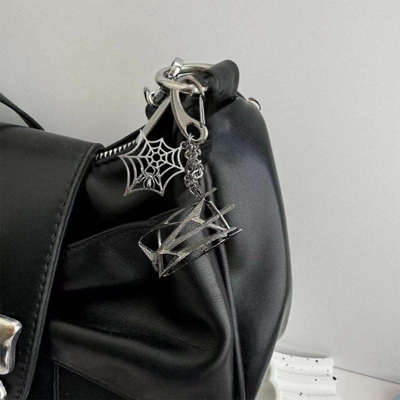 Gothic Punk Styles Detachable Key Chain And Metal Lighter Holder For Everyday Carry Lighter Protector Keychain