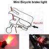 Mini držák brzdového světla na kolo Zadní LED výstražná lampa pro bezpečnost při cyklistice