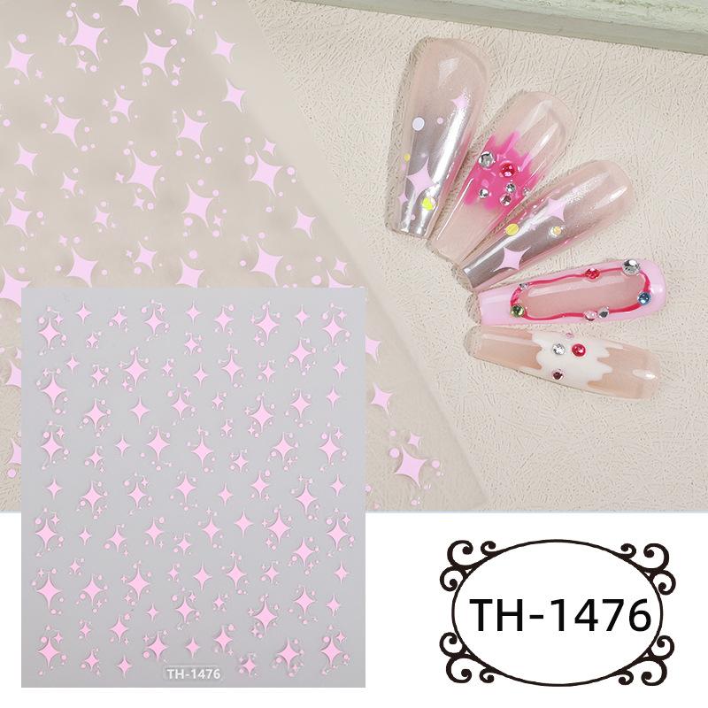 DIY Shiny Star Nail Art Sticker Adhesive Nail Art Star Nail Decal