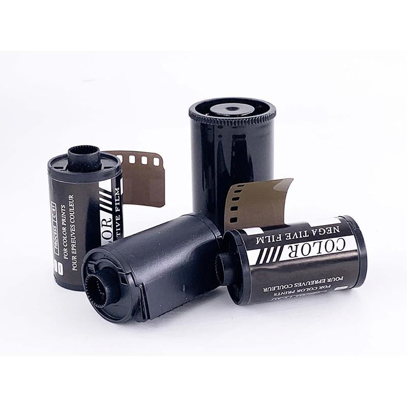 Black Film Storage Canister With Secure Cap Film Cans with Lid Film Roll Organize or for Small Office Supplies Box