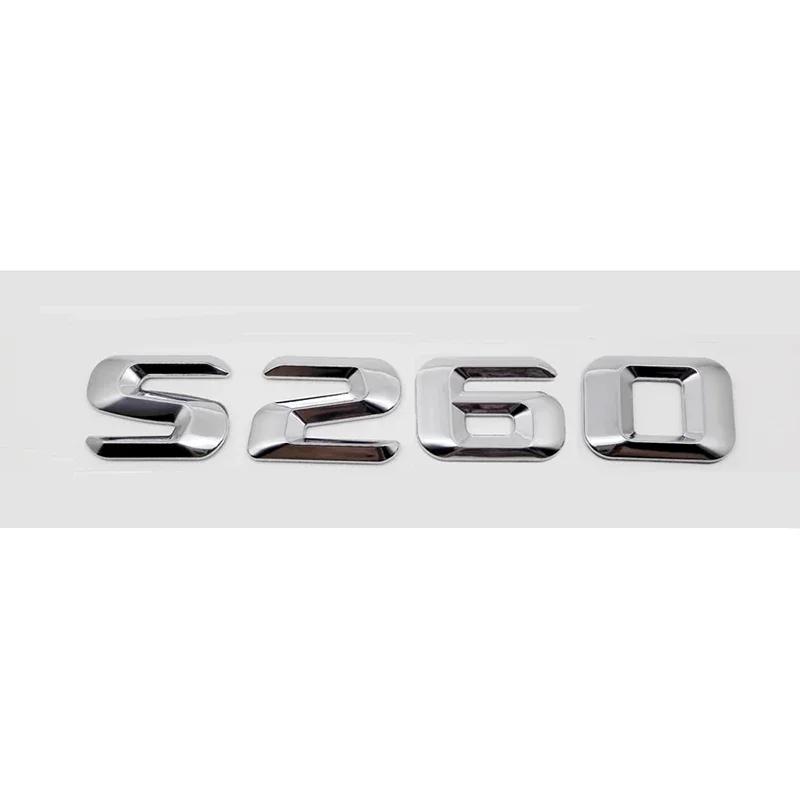 Car Tail Box Letters Stickers 3D Rear Trunk Badge Emblem Decal for Mercedes Benz S55 S63 S200 S220 S250 S260 S300 S320 S350
