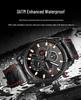 YASHIDUN Men's Multifunctional Luminous Waterproof Leather Watch