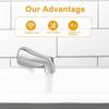 Convenient Pulls Down Bathtub Spouts Bathtub Diverter Temperature Control Tub Fixture Easy Water Flows Adjustment  Alloy